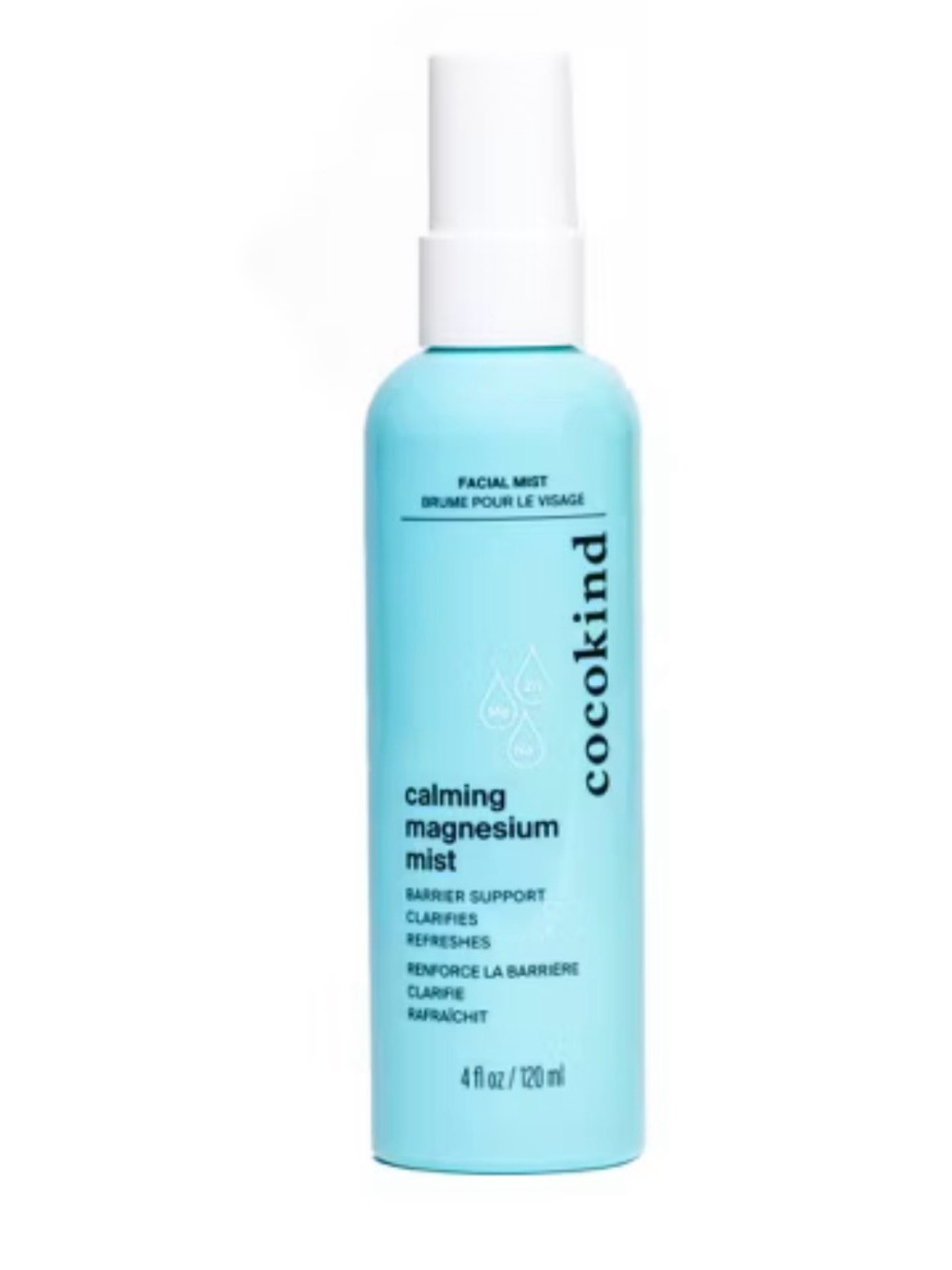 Cocokind Calming Magnesium Mist - Light Blue Facial Toner. Sz. 4 Fl. Oz.